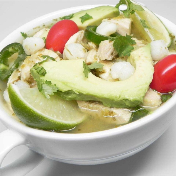 Chicken Posole Verde Soup