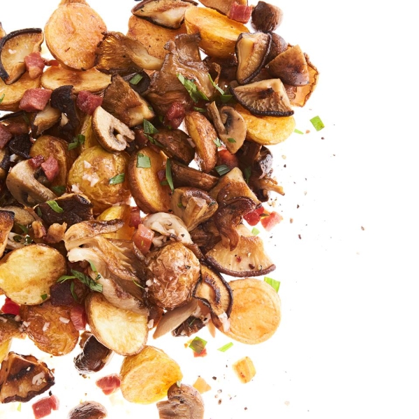 Roasted Wild Mushrooms and Potatoes