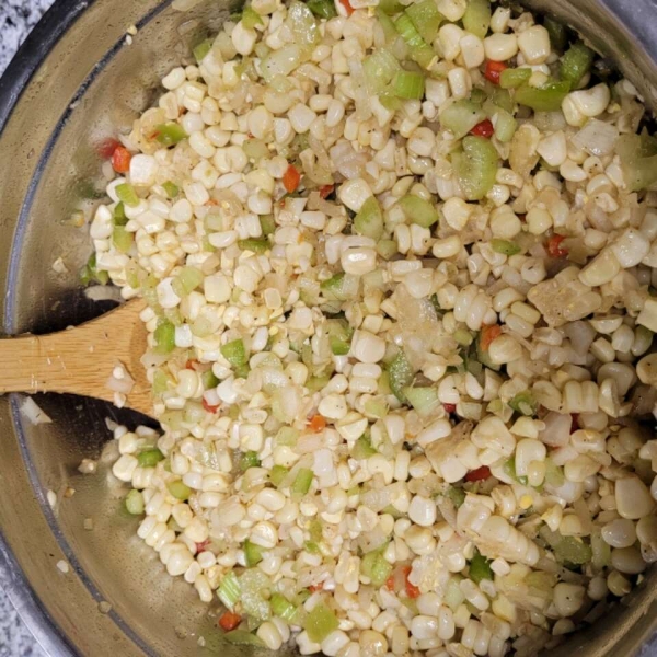 Grilled Corn Off the Cob Salad