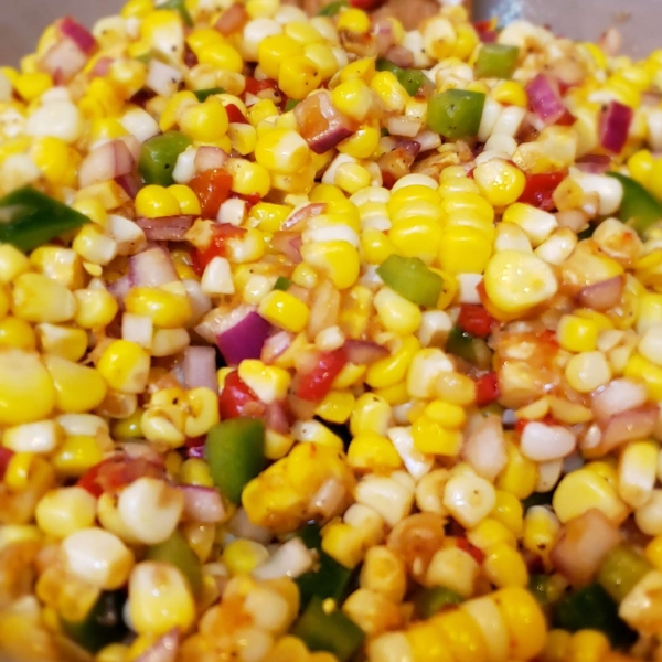 Grilled Corn Off the Cob Salad