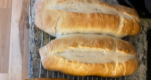 Italian Bread Baked on a Pizza Stone