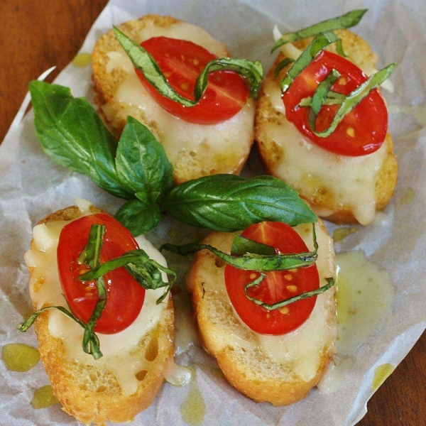 Open Face Mozzarella Sandwich