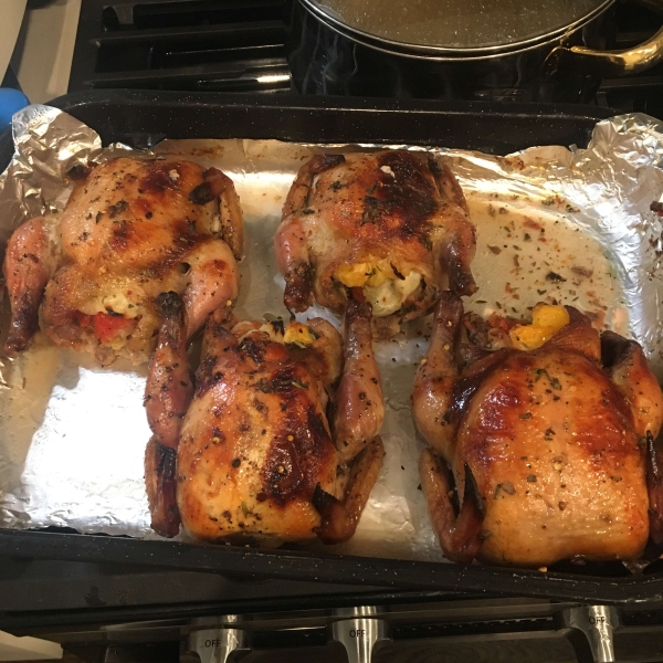 Heather's Rosemary Citrus Cornish Hens