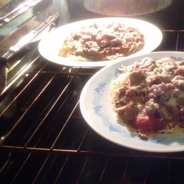 Camp David Spaghetti with Italian Sausage