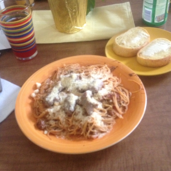 Camp David Spaghetti with Italian Sausage