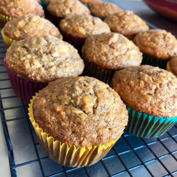 Whole Wheat Banana Oat Muffins