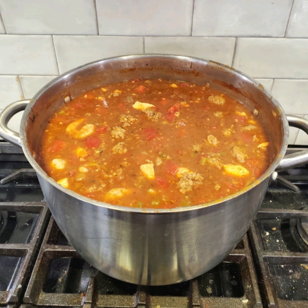 Shrimp and Sausage and Chicken Gumbo