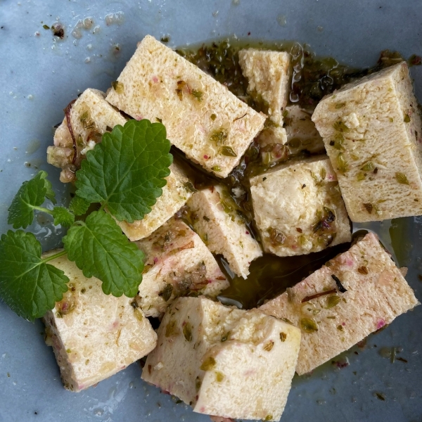 Vegan Tofu 'Feta Cheese'