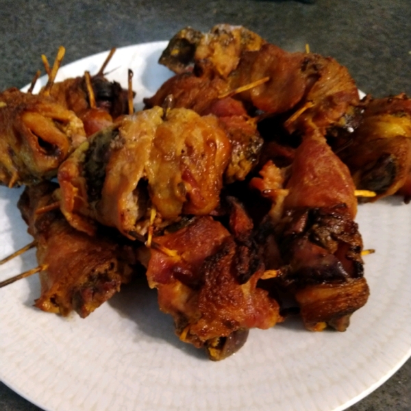 Baked Chicken Livers with Bacon