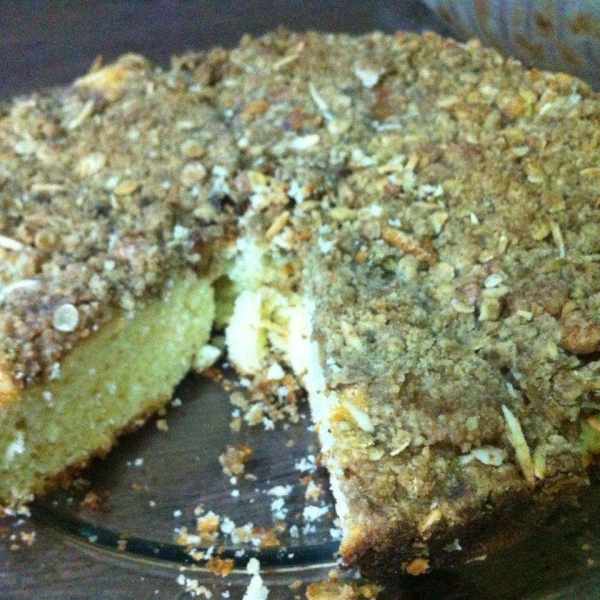 Cream Cheese-Filled Coffeecake With Fruit Preserves and Crumble Topping
