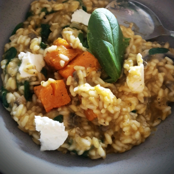 Roast Pumpkin and Feta Risotto