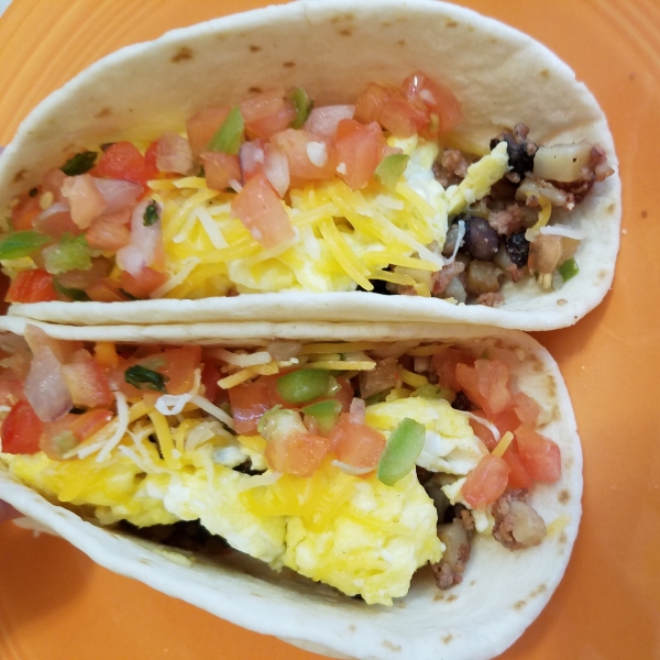 Corned Beef Hash Breakfast Tacos