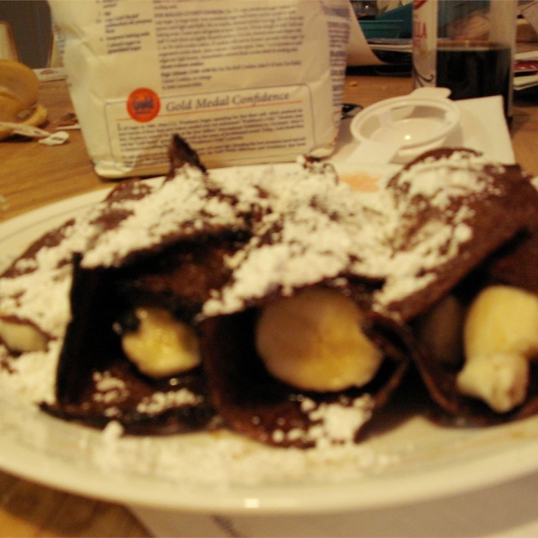 Chocolate Banana Crepes