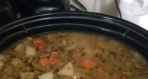 Slow Cooker Black-Eyed Pea and Sausage Soup