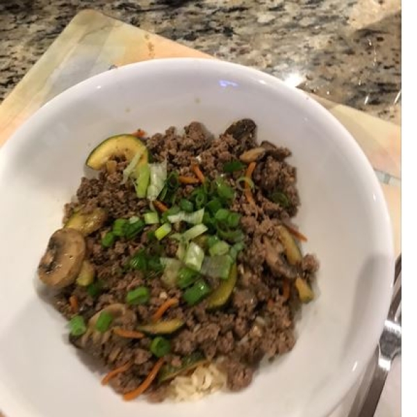 Korean Ground Beef Stir-Fry