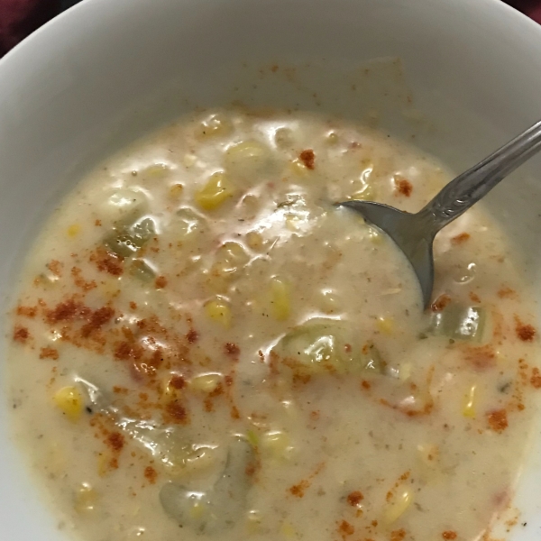 Easy Vegetarian Corn Chowder