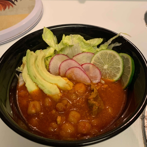 Pozole Rojo (Mexican Pork and Hominy Stew)