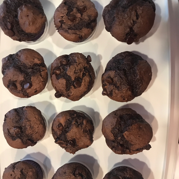 Easy Chocolate Zucchini Cupcakes