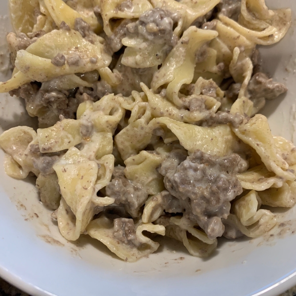 Simple Hamburger Stroganoff