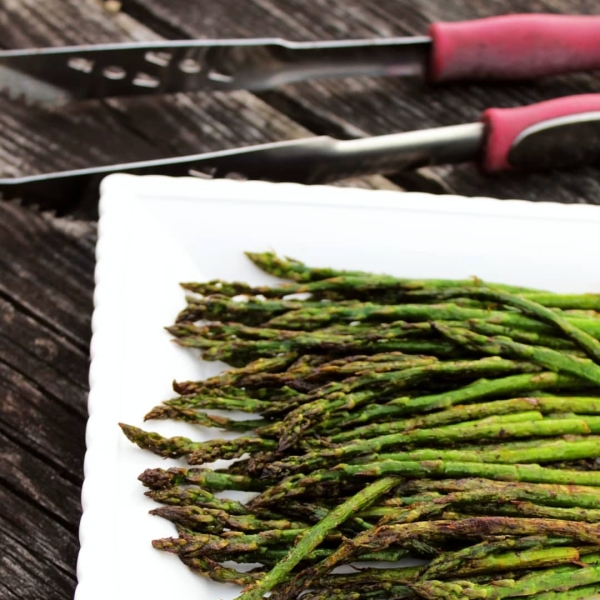 Drunken Grilled Asparagus