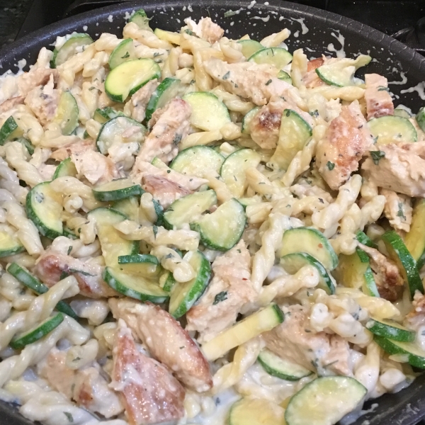 Chicken Zucchini Alfredo