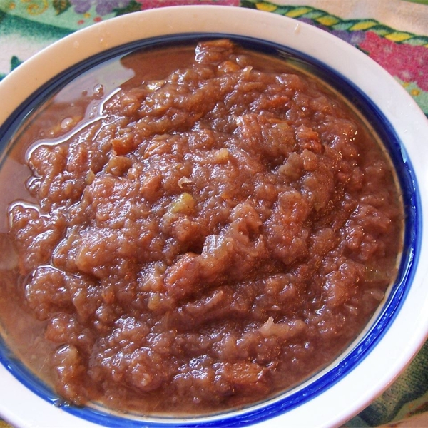 Slow Cooked Apple Peach Sauce