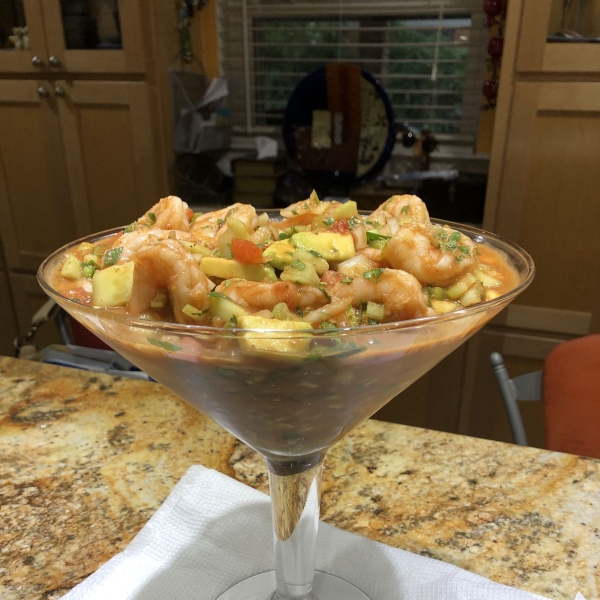 Authentic Mexican Shrimp Cocktail (Coctel de Camarones estilo Mexicano)