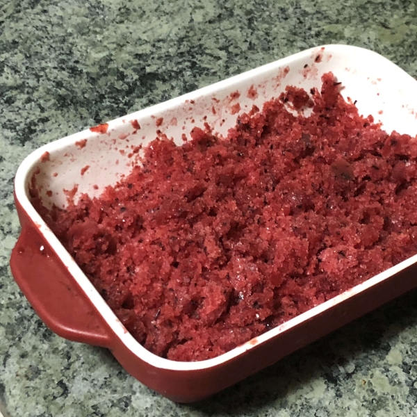 Fresh Strawberry Granita