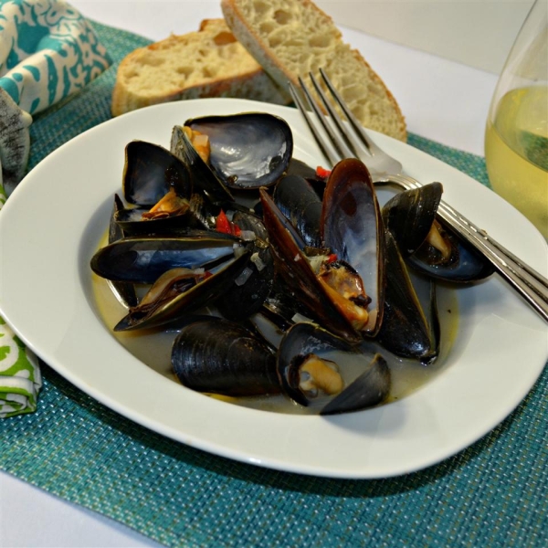 Mussels in White Wine Sauce