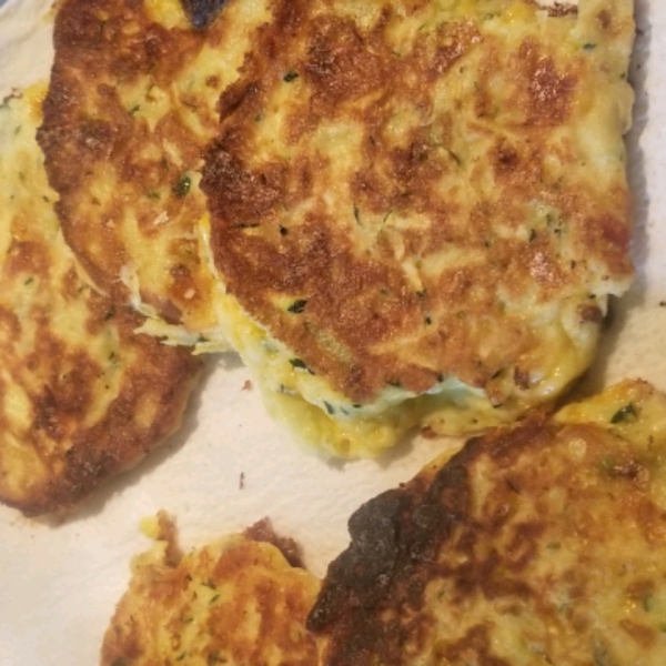 Zucchini Cheddar Pancakes