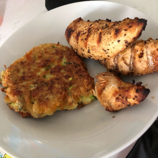 Zucchini Cheddar Pancakes