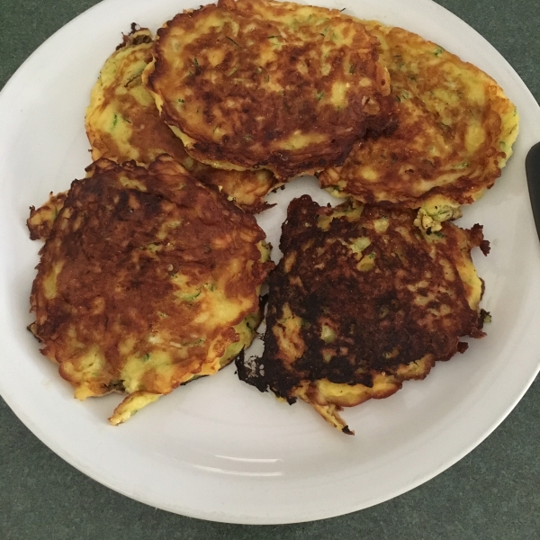 Zucchini Cheddar Pancakes