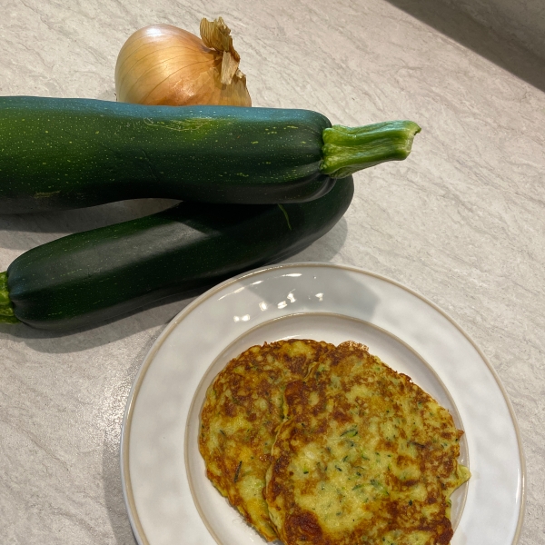 Zucchini Cheddar Pancakes