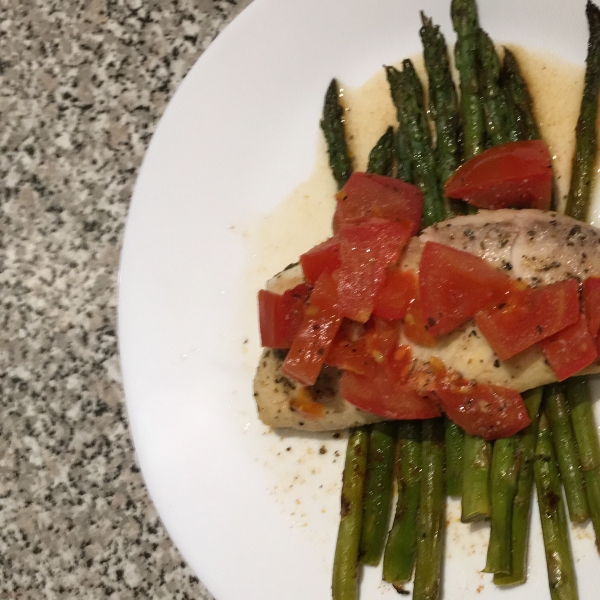 Easy Tilapia with Wine and Tomatoes