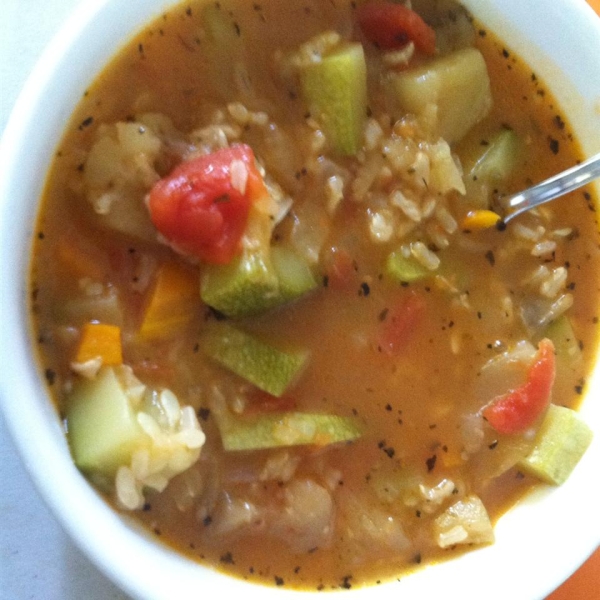 Eggplant, Zucchini and Sweet Red Pepper Stew