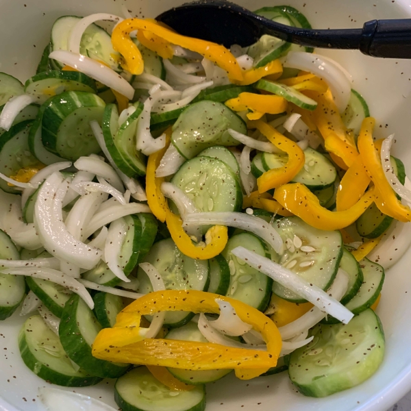 Grandma's Cucumber and Onion Salad