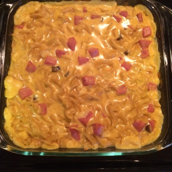 Easy Ham and Noodles