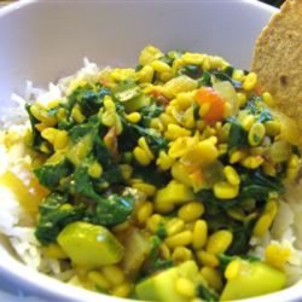 Moong Dal with Spinach