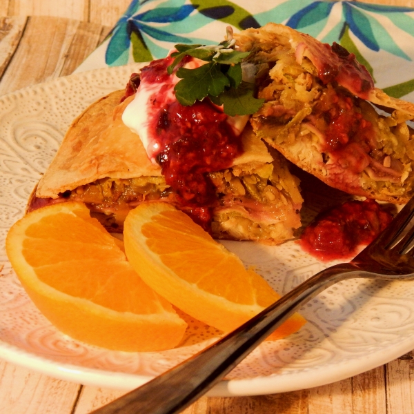 Raspberry Chicken Salsa Torte