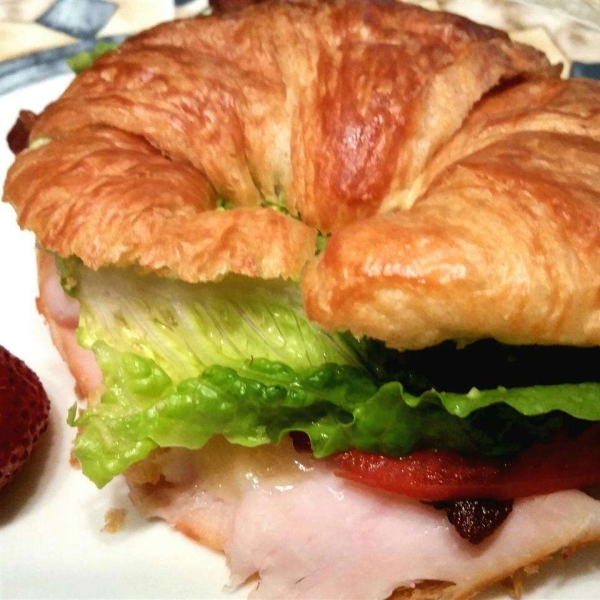 Croissant Club Sandwich