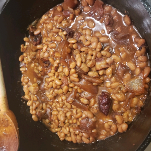 Maple and Ginger Baked Beans