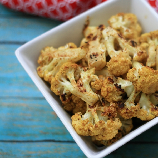 Vegan Roasted Curry Cauliflower