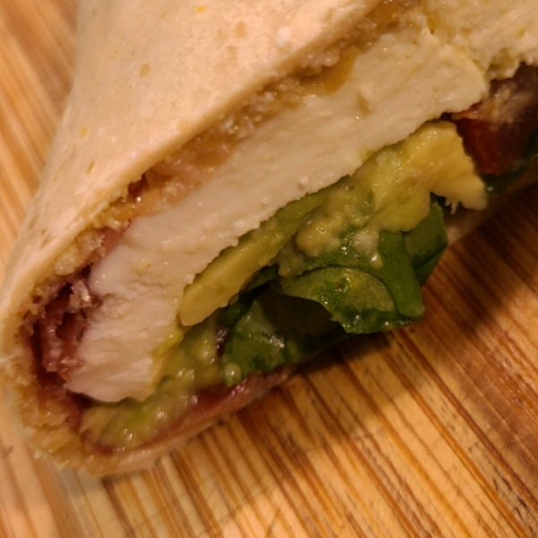 Hummus and Prosciutto Wrap