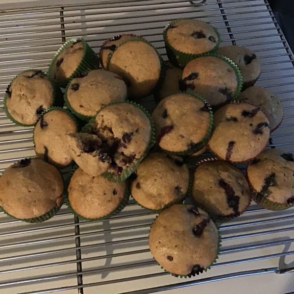 Lactose-Free Banana and Blueberry Muffins
