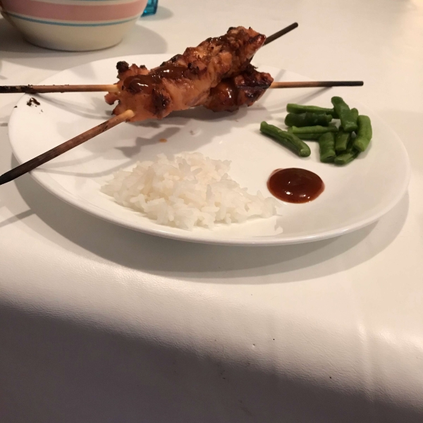 Grilled Chicken Teriyaki Skewers with Miso Ranch