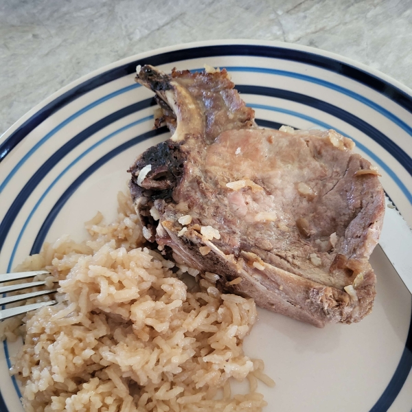 Pork Chops and Dirty Rice