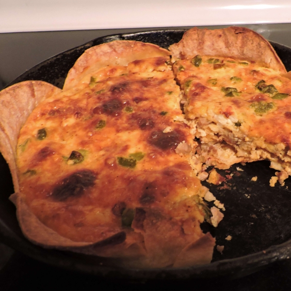 Corn Tortilla Quiche