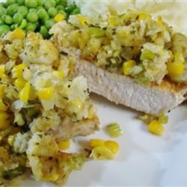 Mom's Stuffing Pork Chops