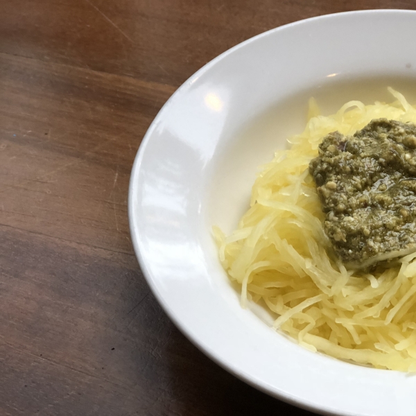 Instant Pot® Vegan Spaghetti Squash with Pesto