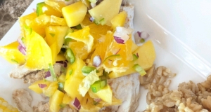 Coriander Chicken with Mango Salsa